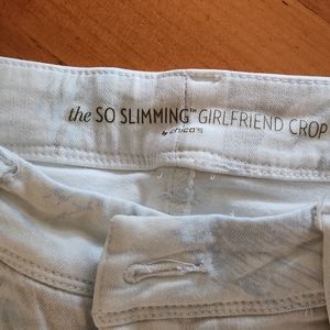 Chicos so slimming white cropped jeans